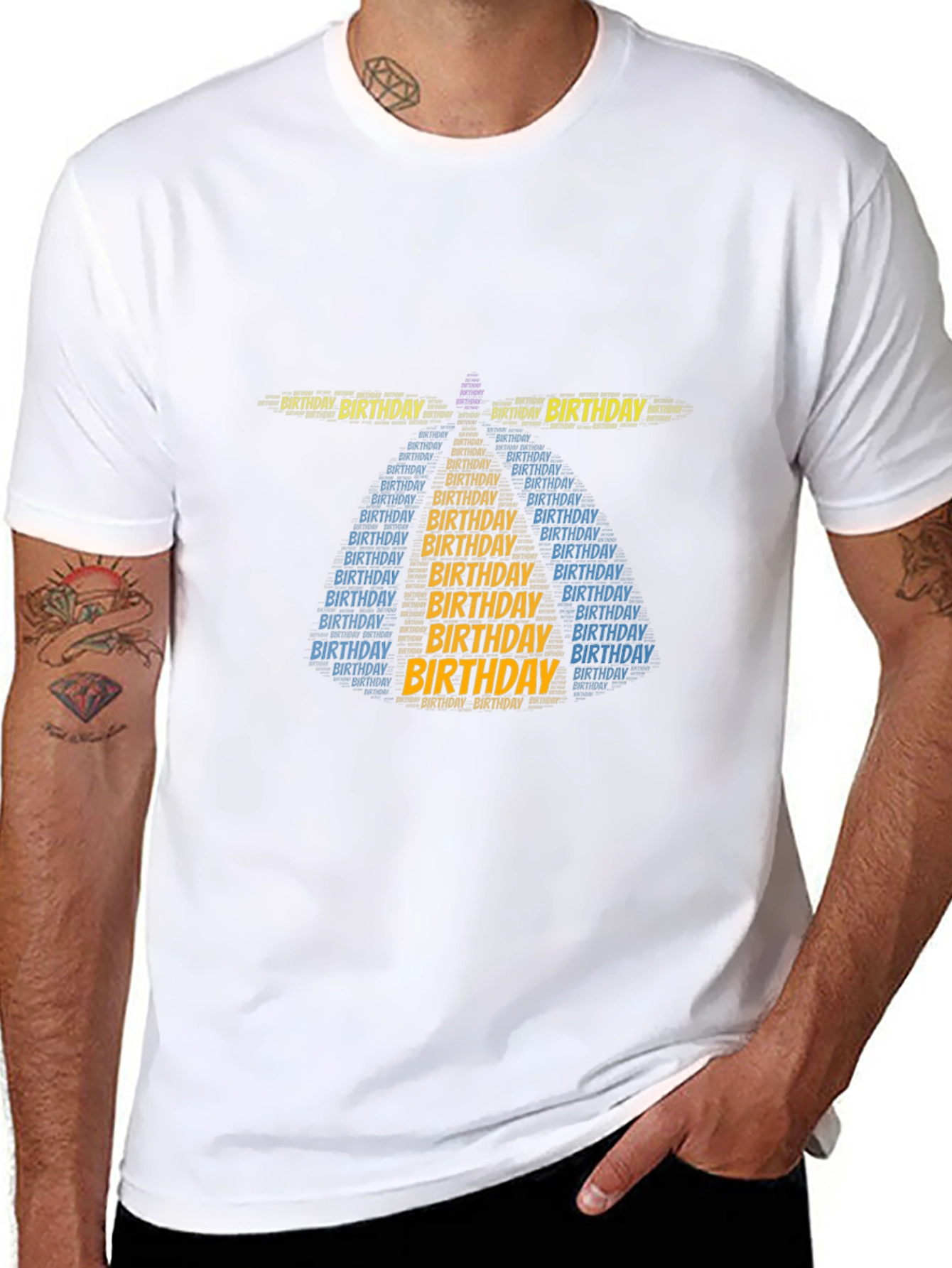 Birthday Word Art T-Shirt