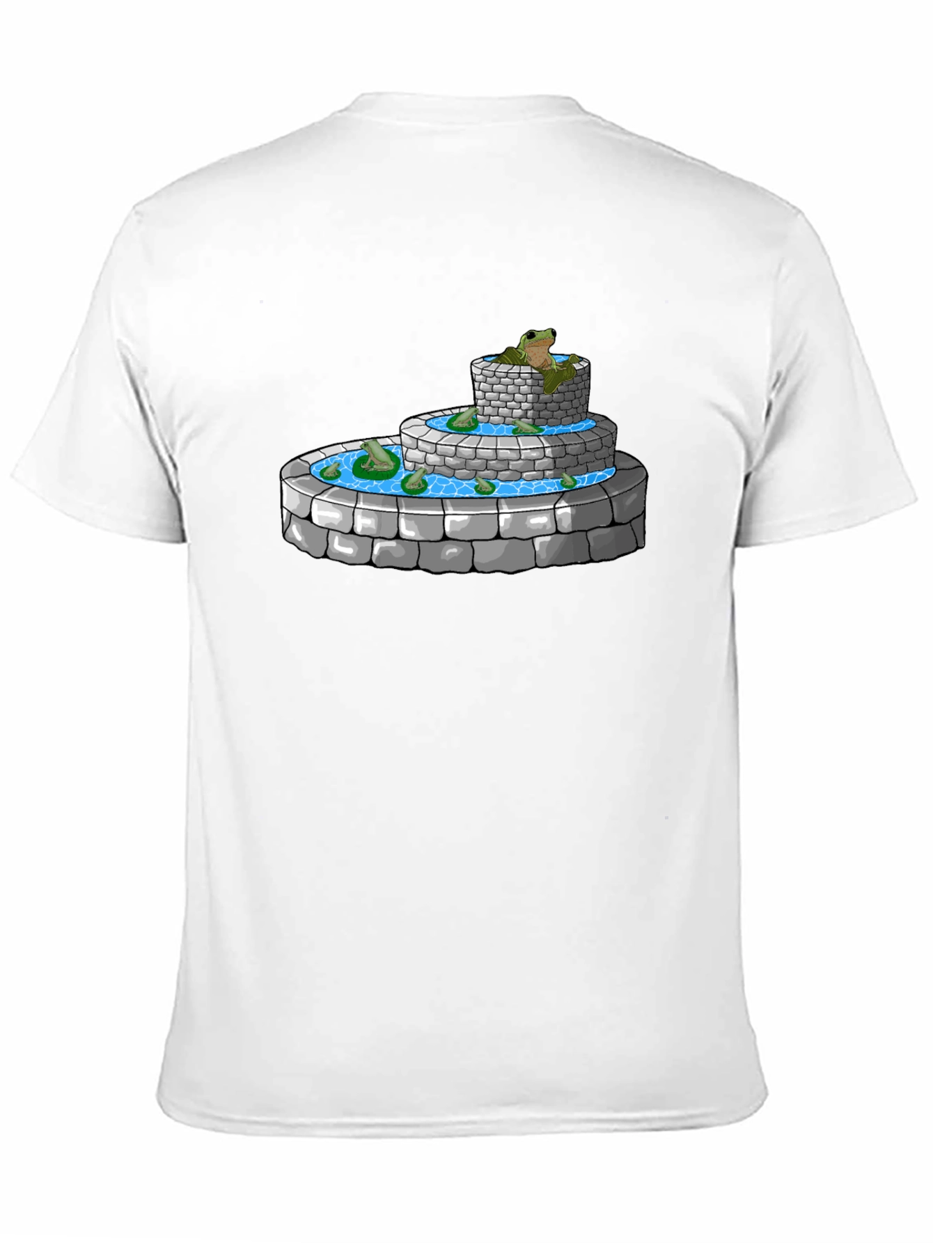 Frog Fountain Graphic Tee - Black