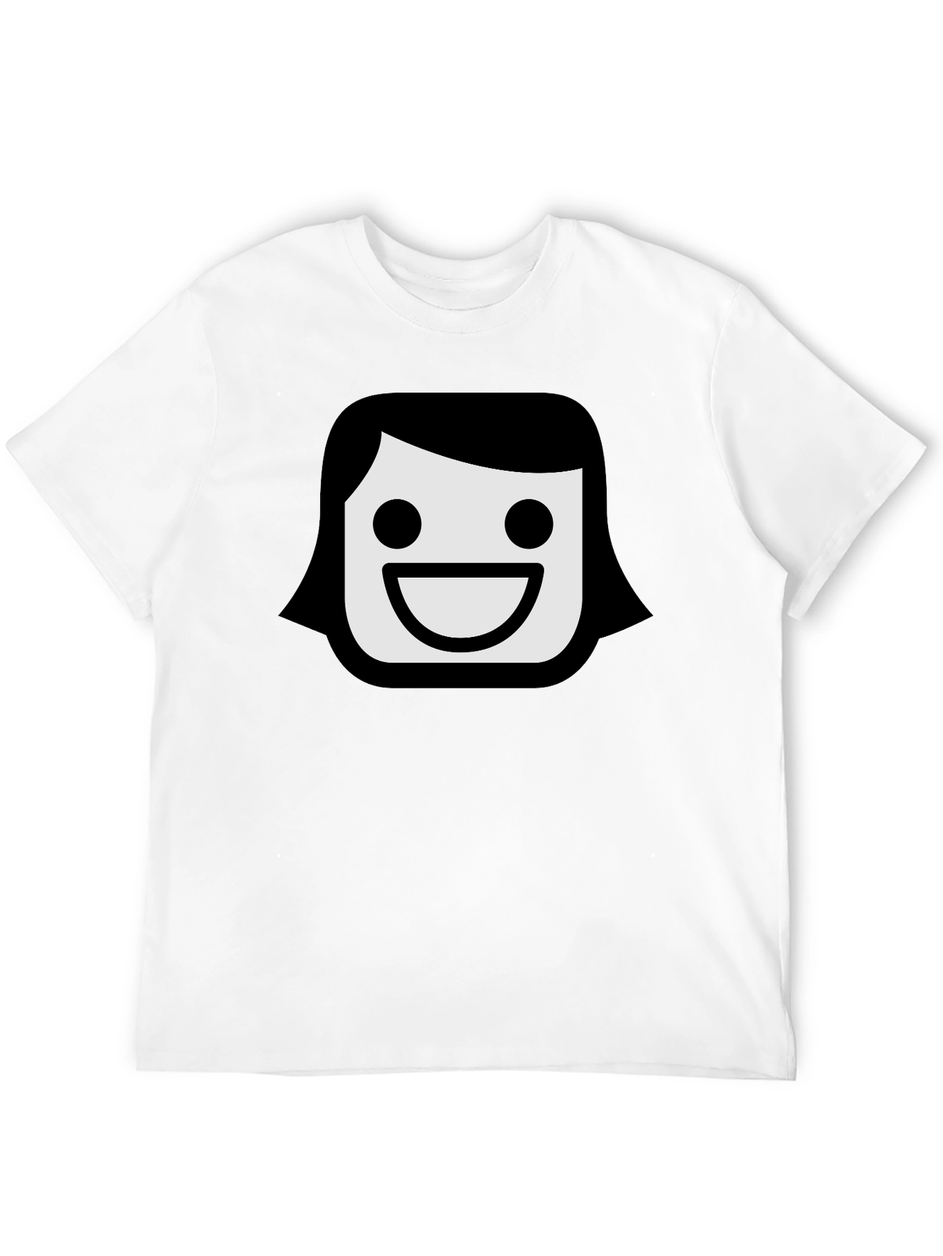 Smiling Face Emoji T-Shirt - Black Graphic Tee