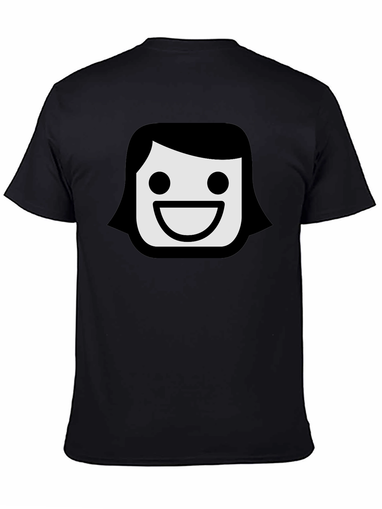 Smiling Face Emoji T-Shirt - Black Graphic Tee