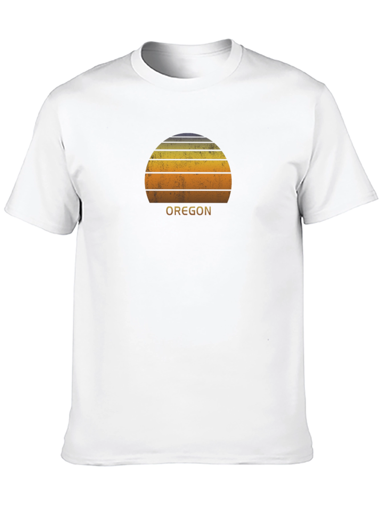 Oregon Sunset Graphic Tee - Retro Style