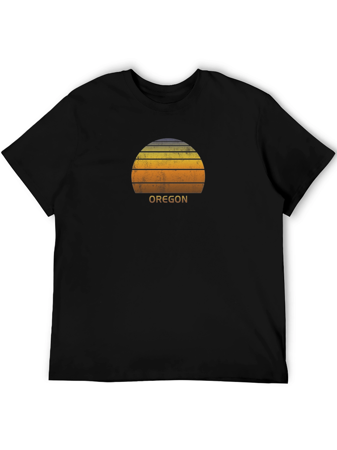 Oregon Sunset Graphic Tee - Retro Style