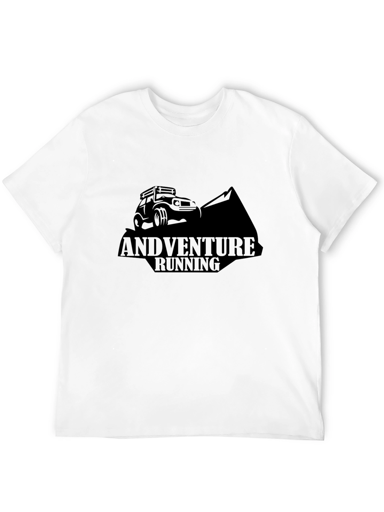 Adventure Running Black Graphic Tee