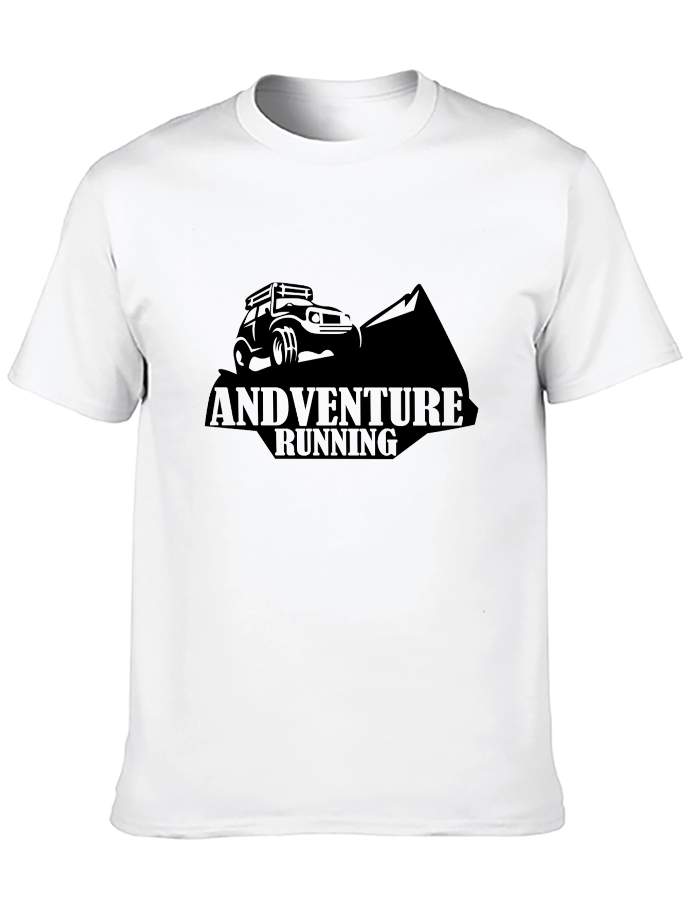 Adventure Running Black Graphic Tee
