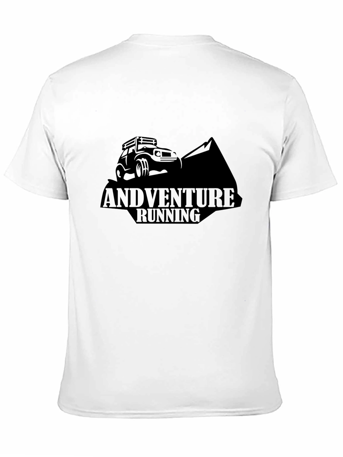 Adventure Running Black Graphic Tee