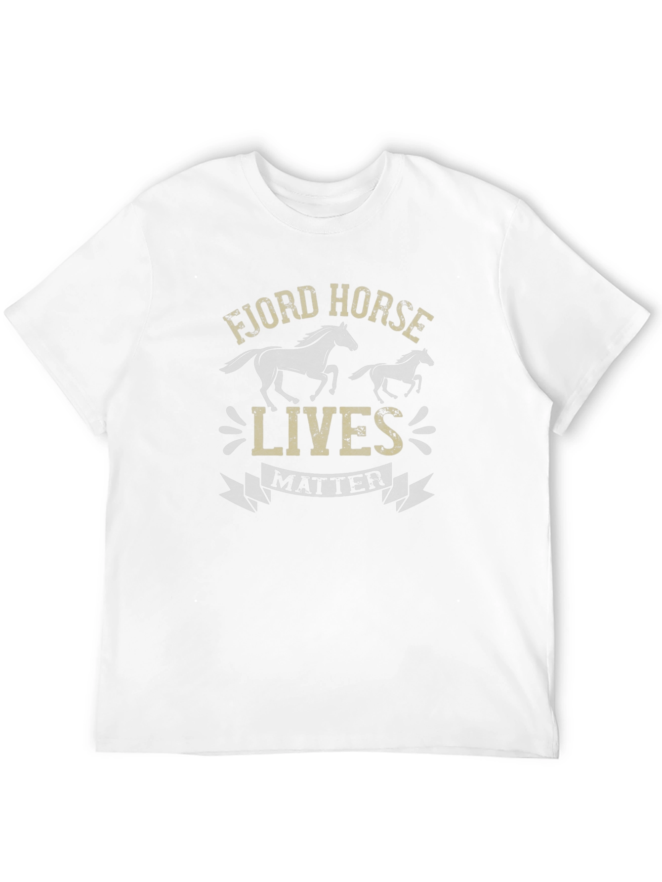 Fjord Horse Lives Matter Black T-Shirt