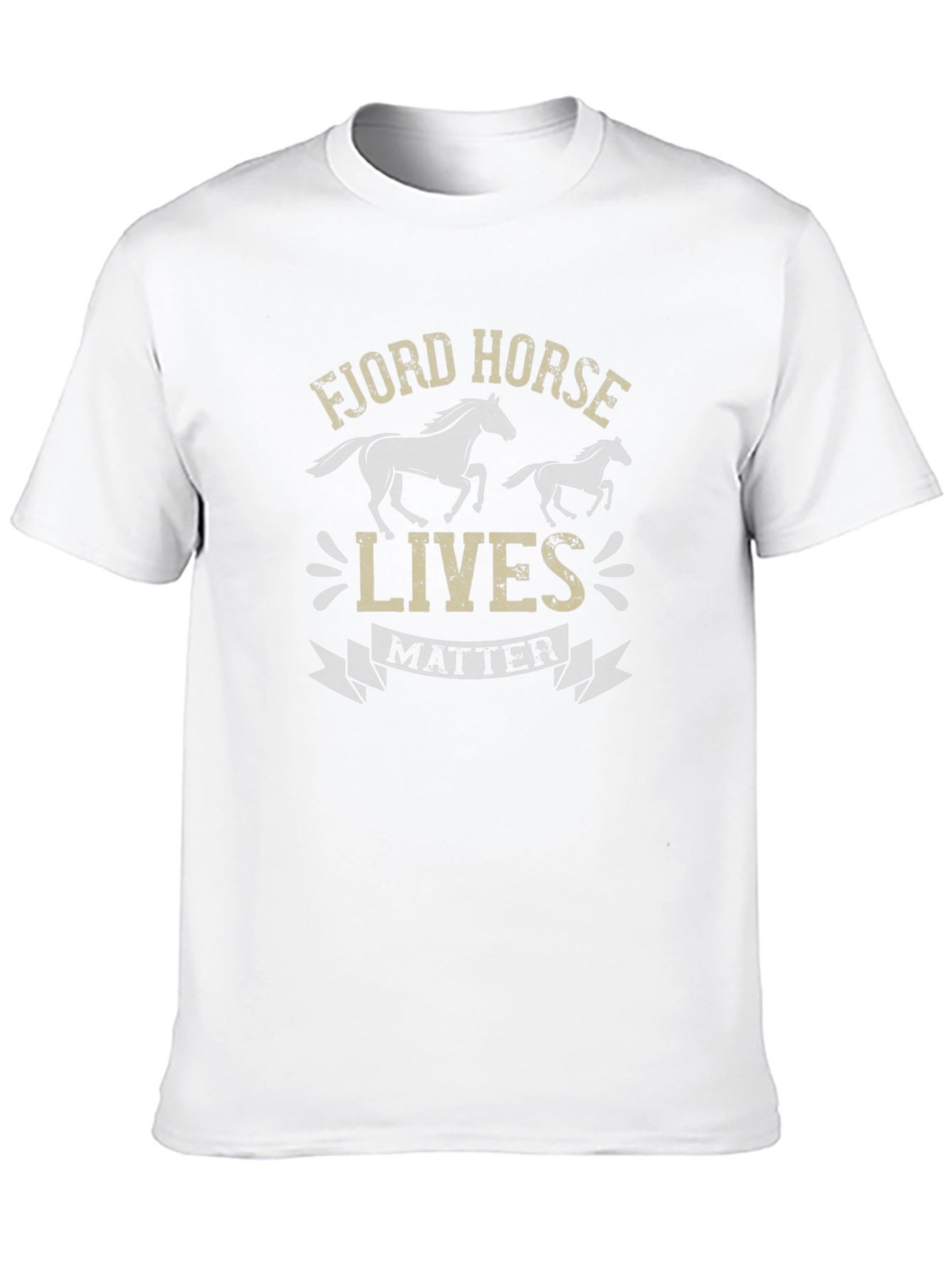 Fjord Horse Lives Matter Black T-Shirt