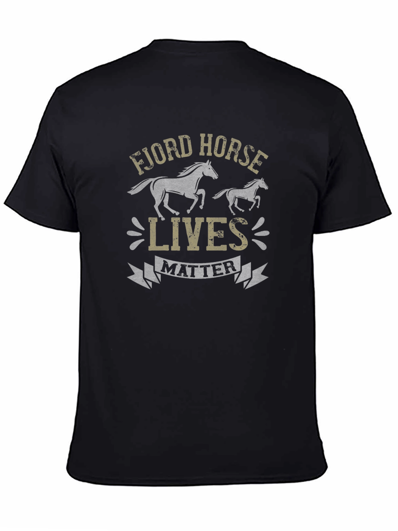 Fjord Horse Lives Matter Black T-Shirt