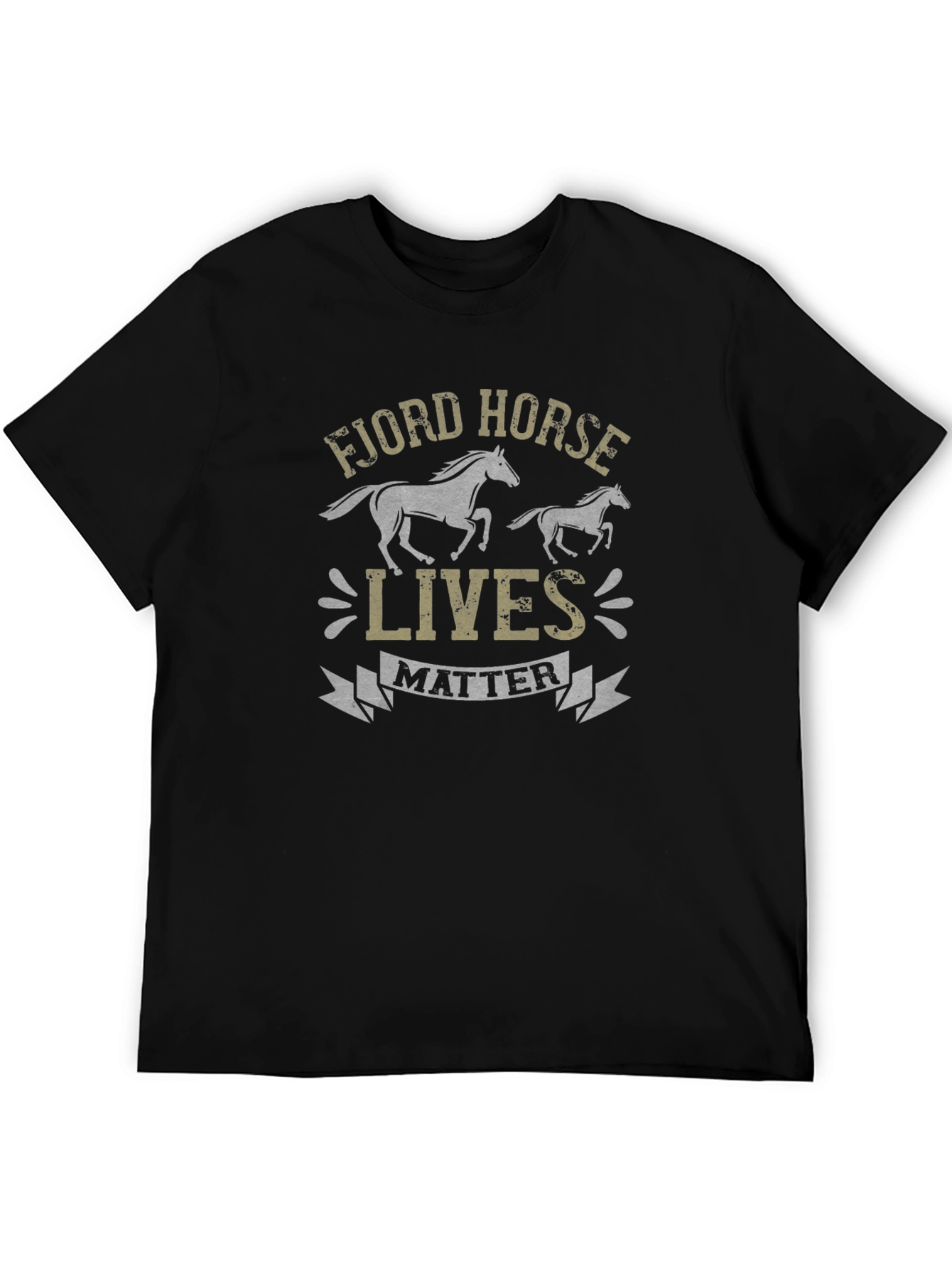 Fjord Horse Lives Matter Black T-Shirt