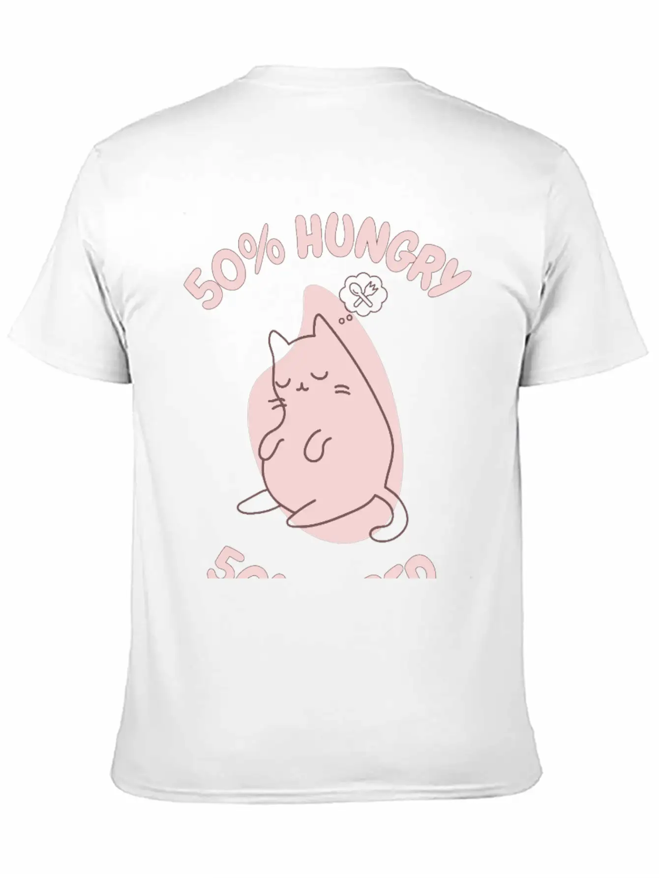 50% Tired 50% Hungry Comfortable Minimalist Graphic Tee – Summer Style Essential