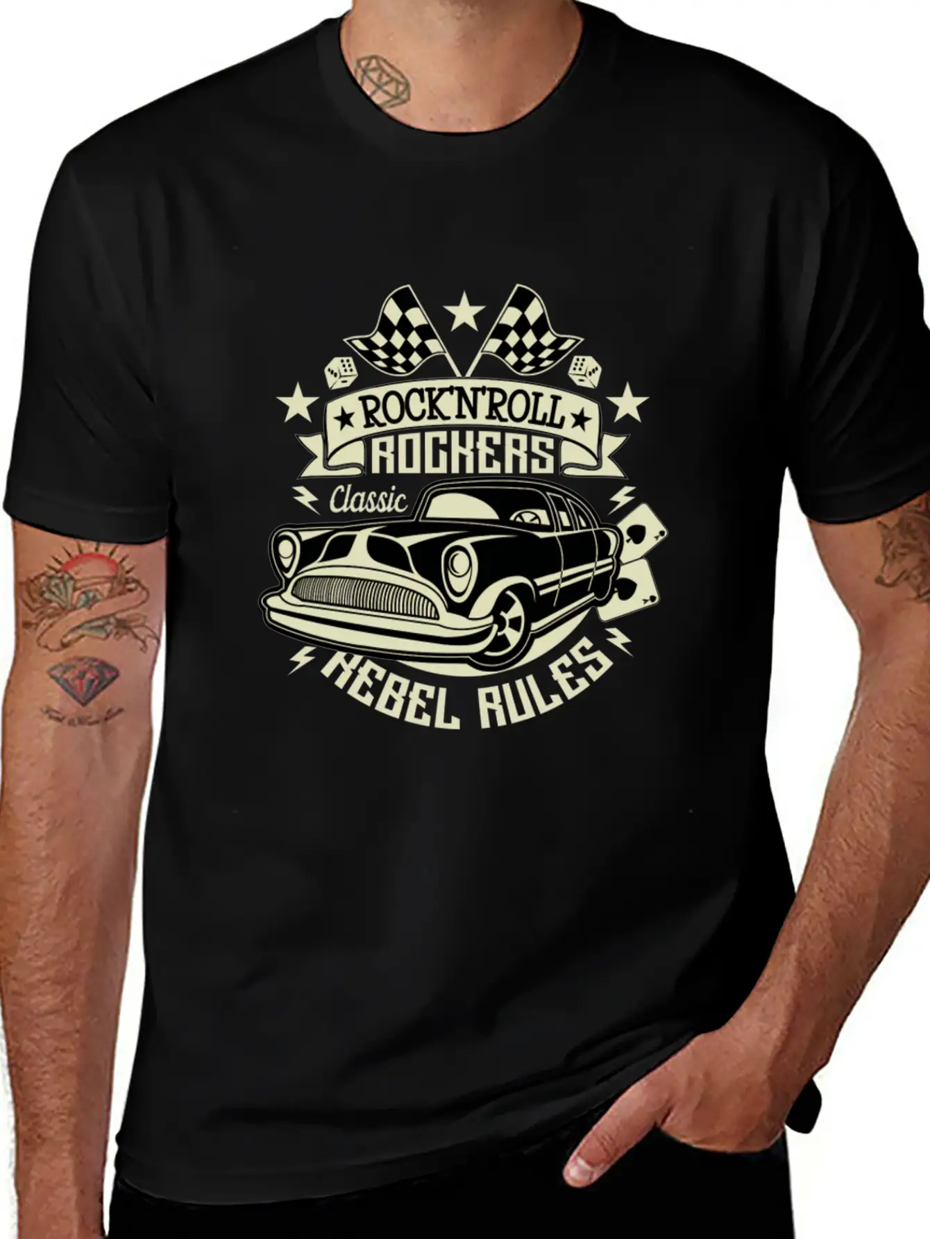 50s Rockabilly Vintage 1950s Clothing For Women Stylish Everyday T-Shirt – Unisex Basic Cotton Tee