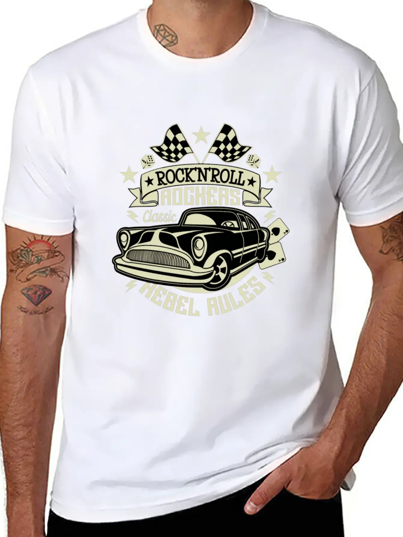 50s Rockabilly Vintage 1950s Clothing For Women Stylish Everyday T-Shirt – Unisex Basic Cotton Tee