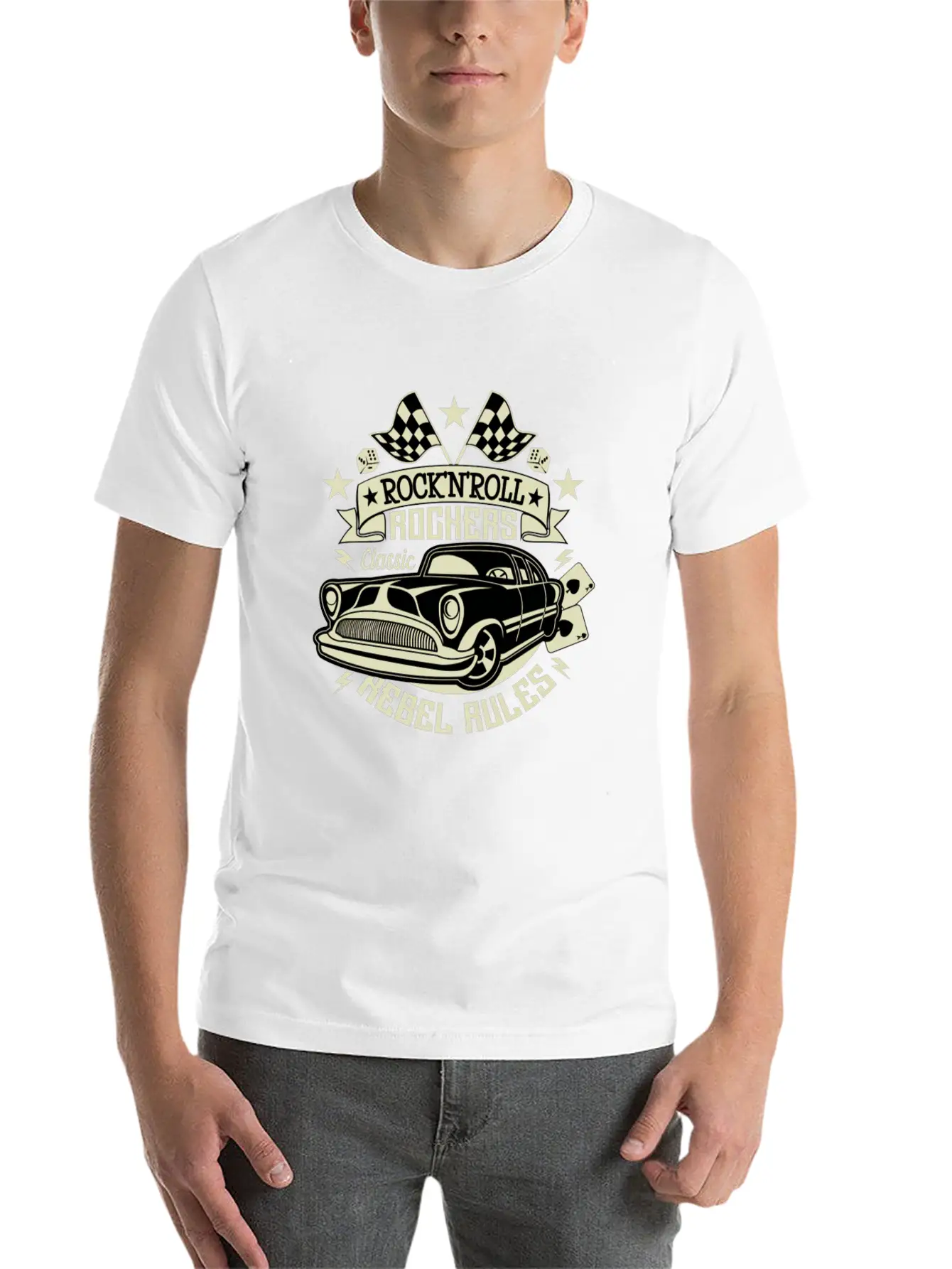 50s Rockabilly Vintage 1950s Clothing For Women Stylish Everyday T-Shirt – Unisex Basic Cotton Tee