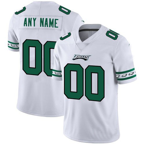 Custom1 Philadelphia Eagles White Team Logo Vapor Limited  Jerseys Stitched American Football Jerseys