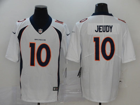 Men's Denver Broncos Jerry Jeudy #10 White Game Jerseys