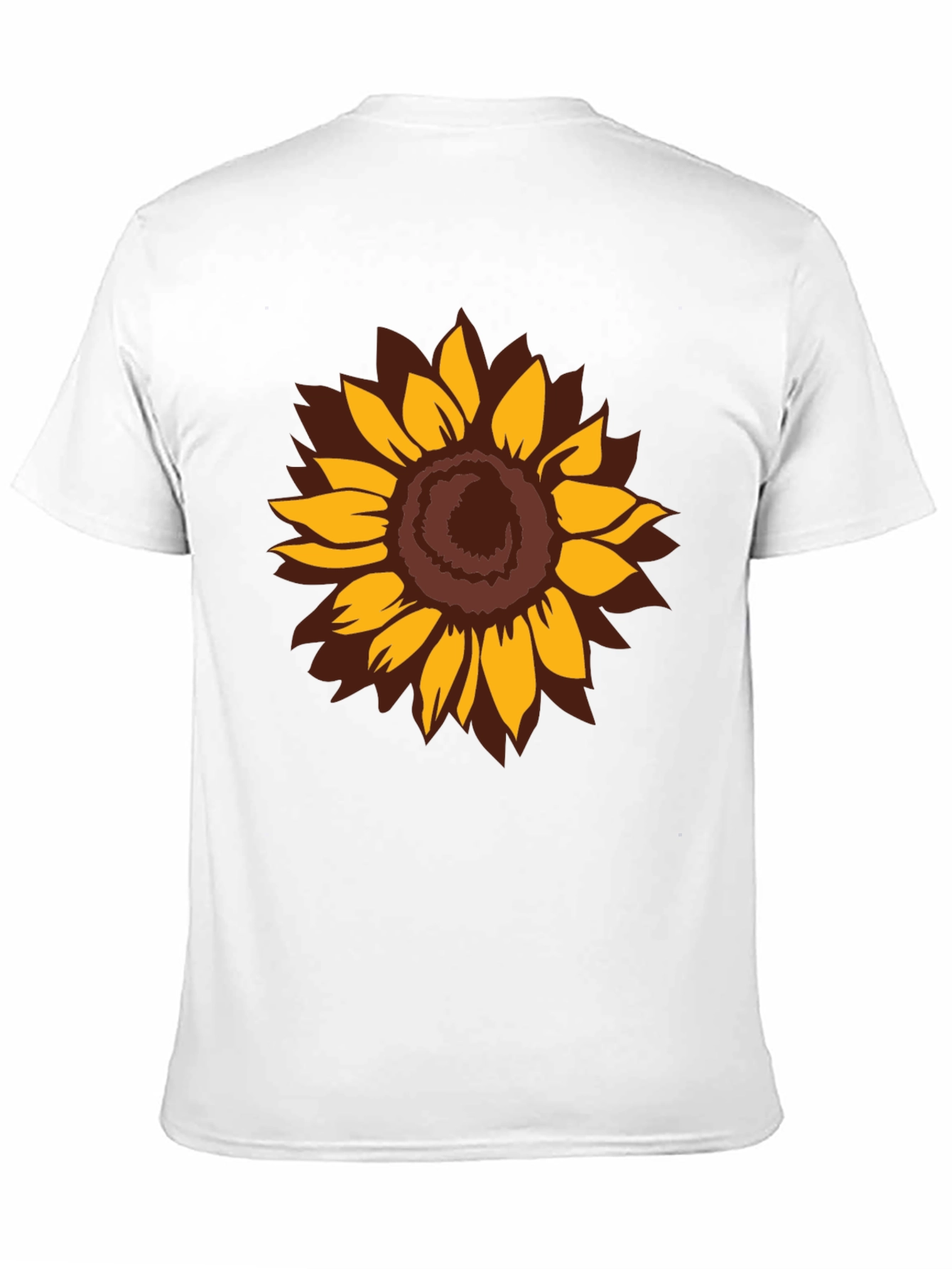 Sunflower Graphic Print Black T-Shirt