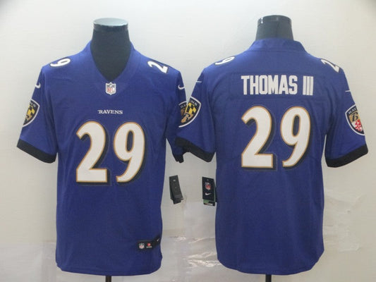 Men's Baltimore Ravens Earl Thomas III #29 Purple Game Jerseys