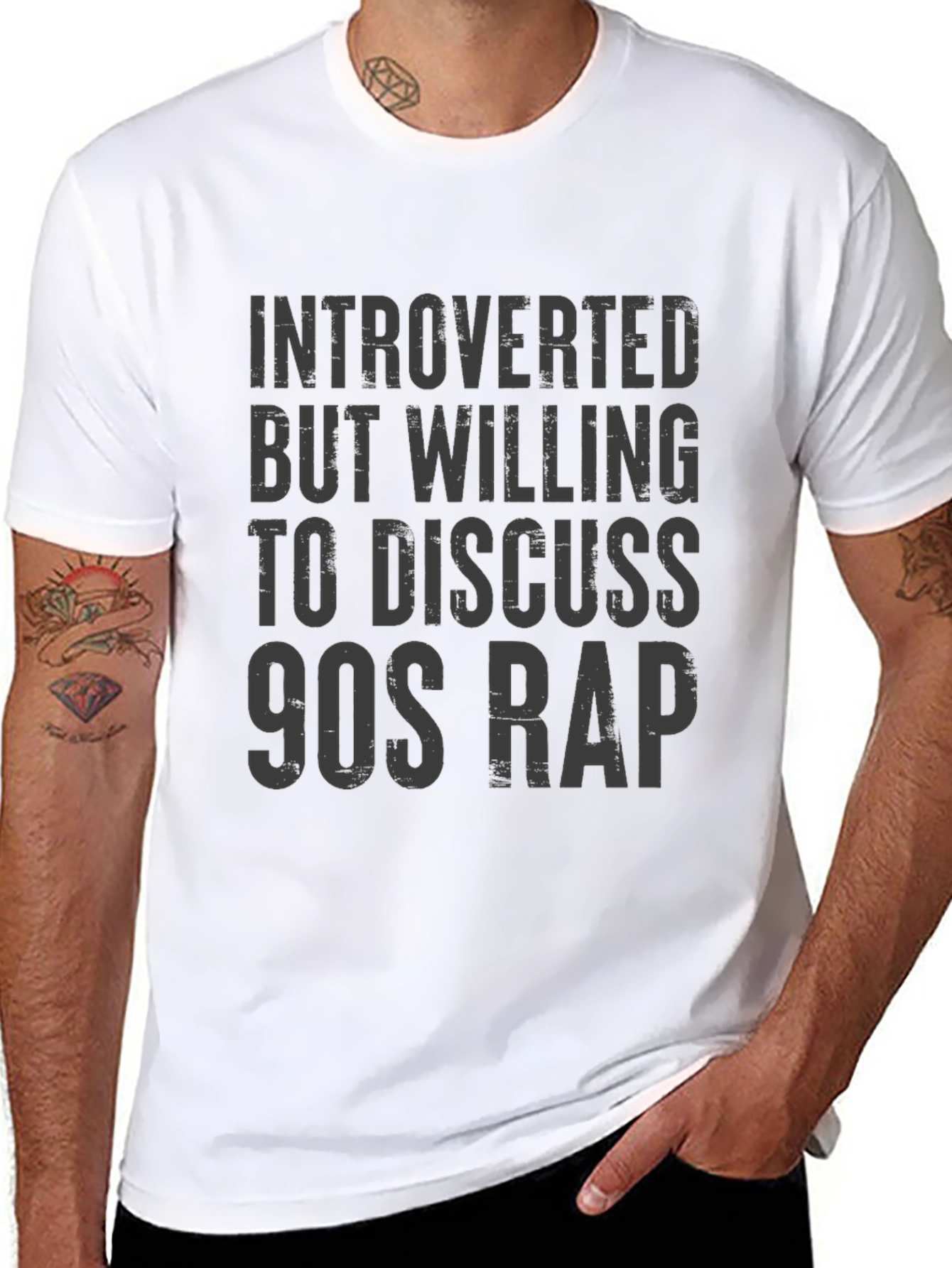 Introverted 90s Rap Graphic Tee