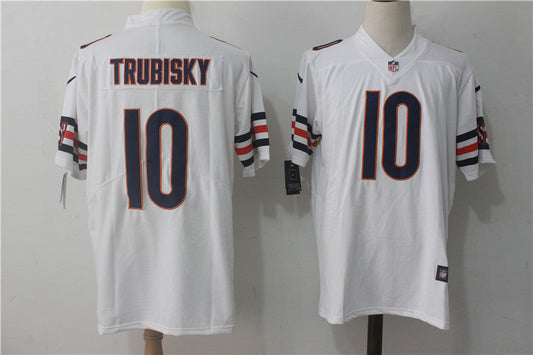 Men's Chicago Bears Mitch Trubisky #10 White Game Jerseys