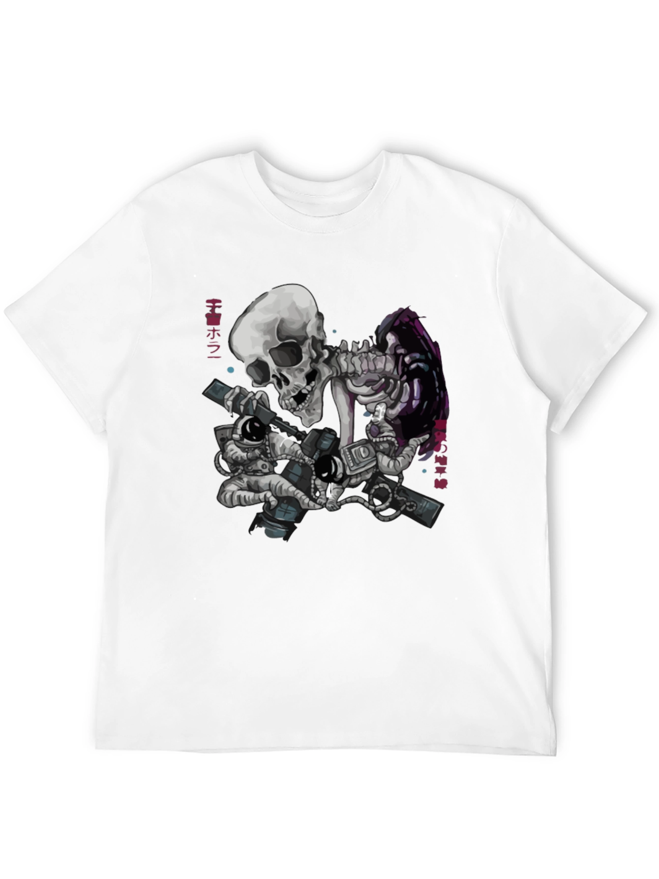 Skull Astronaut Black T-Shirt - Space Adventure