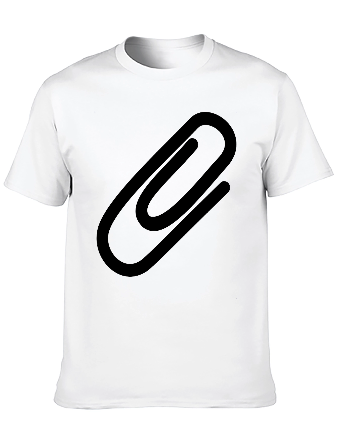 Paperclip Graphic Black T-Shirt