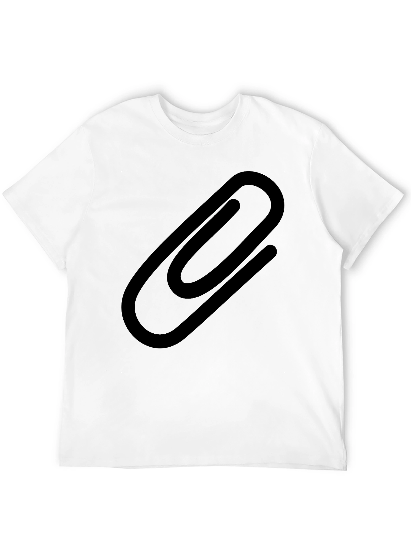 Paperclip Graphic Black T-Shirt