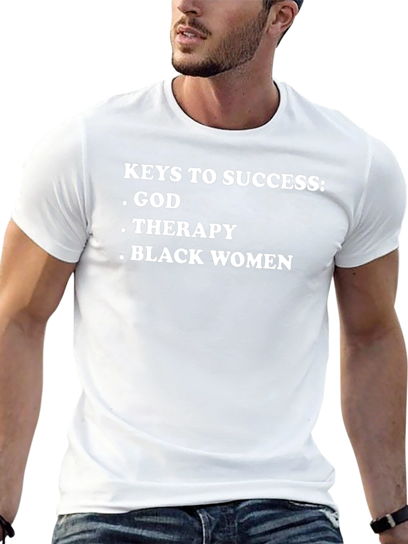 Keys To Success T-Shirt: God Therapy Black Women