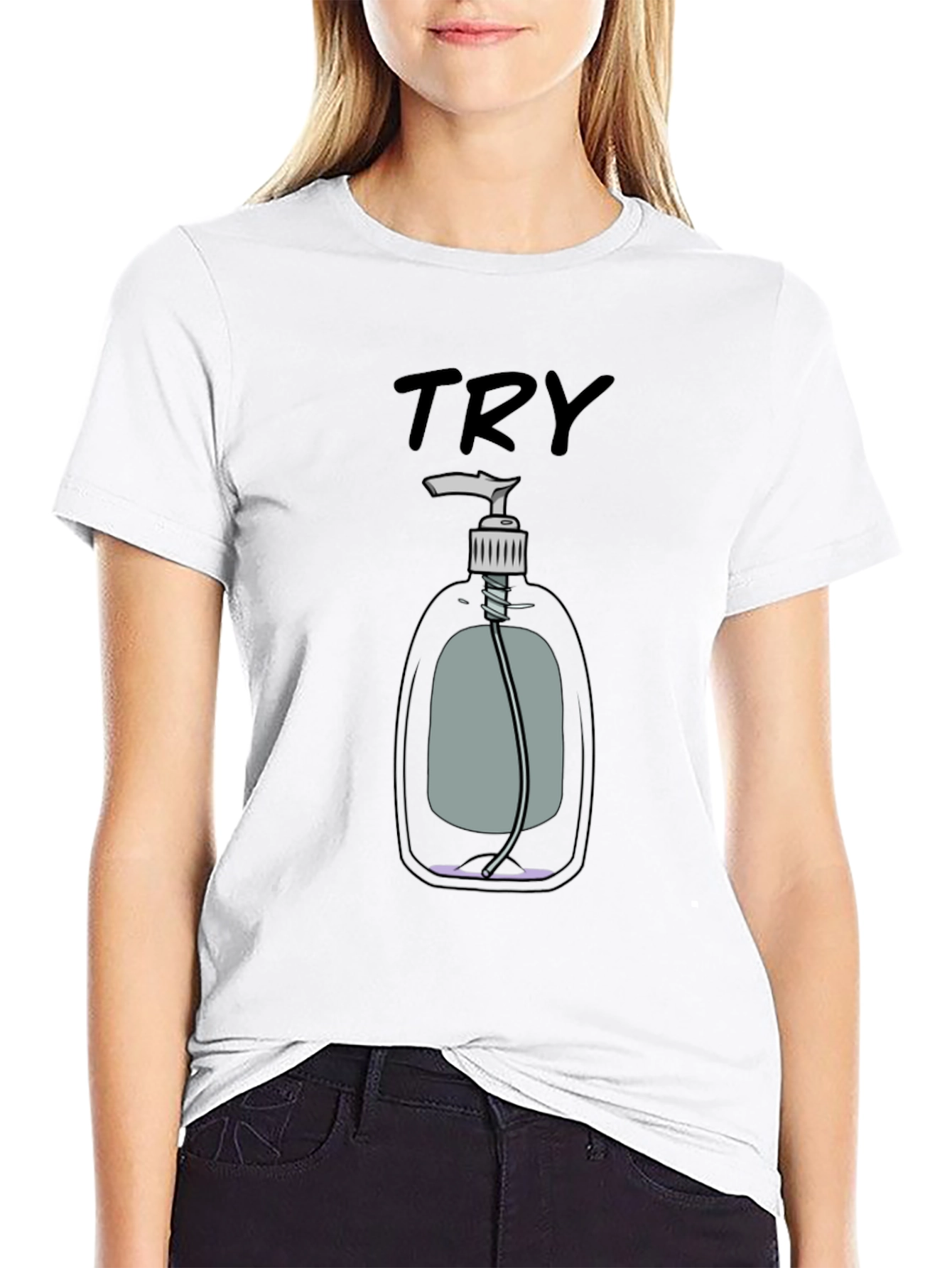 Try Hand Sanitizer Graphic T-Shirt
