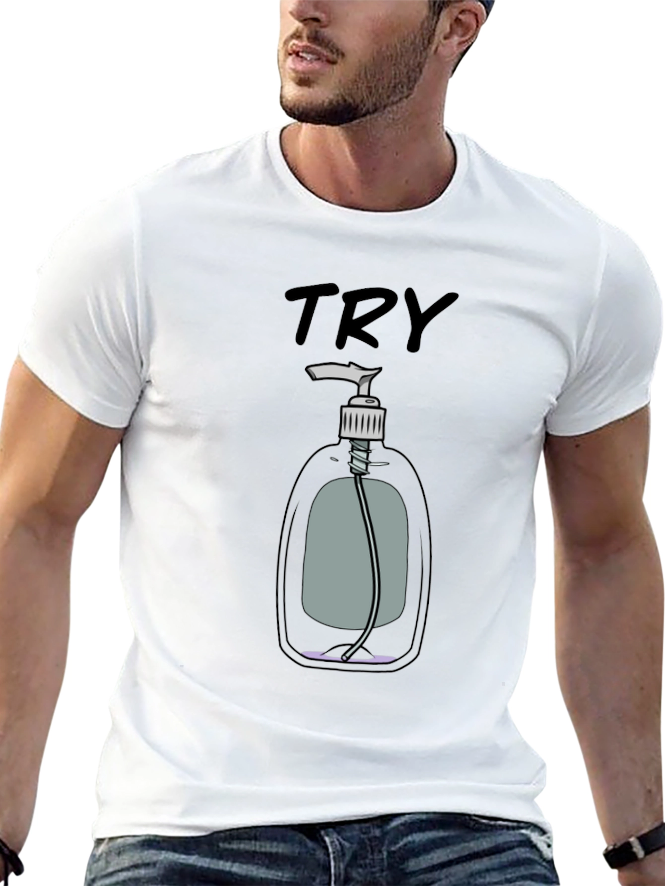 Try Hand Sanitizer Graphic T-Shirt