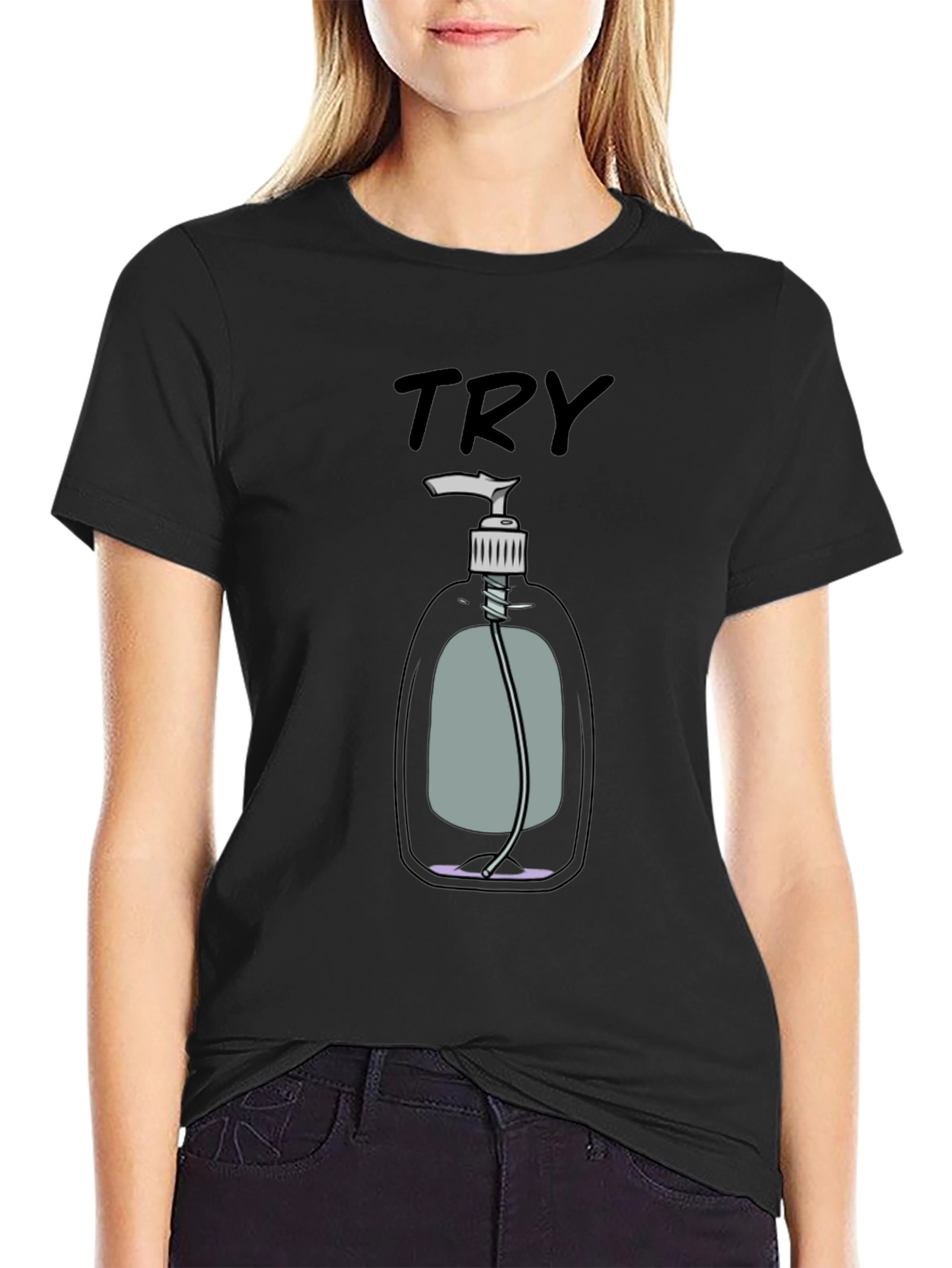 Try Hand Sanitizer Graphic T-Shirt