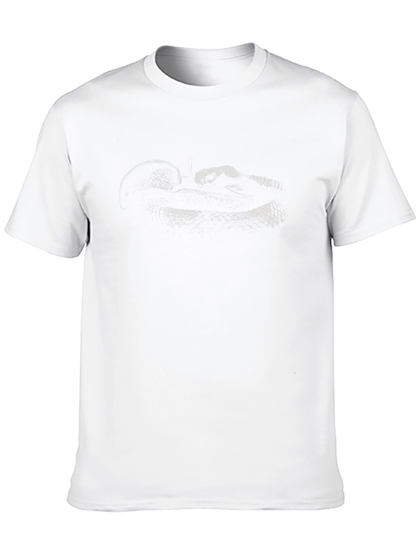 Mens Black Snake Graphic Tee