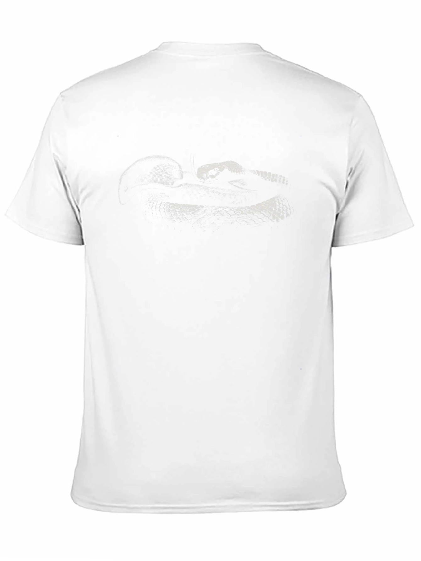 Mens Black Snake Graphic Tee