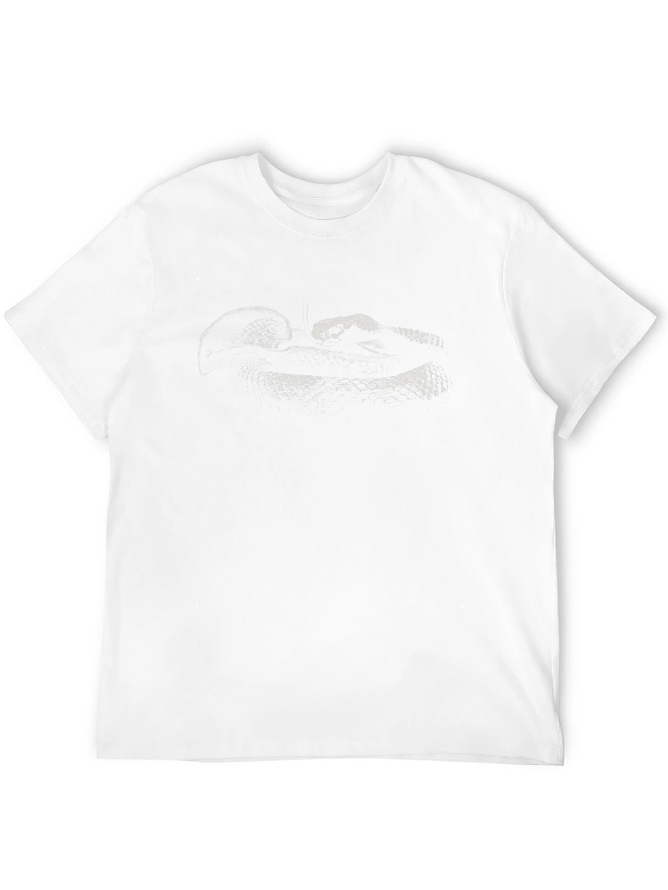 Mens Black Snake Graphic Tee