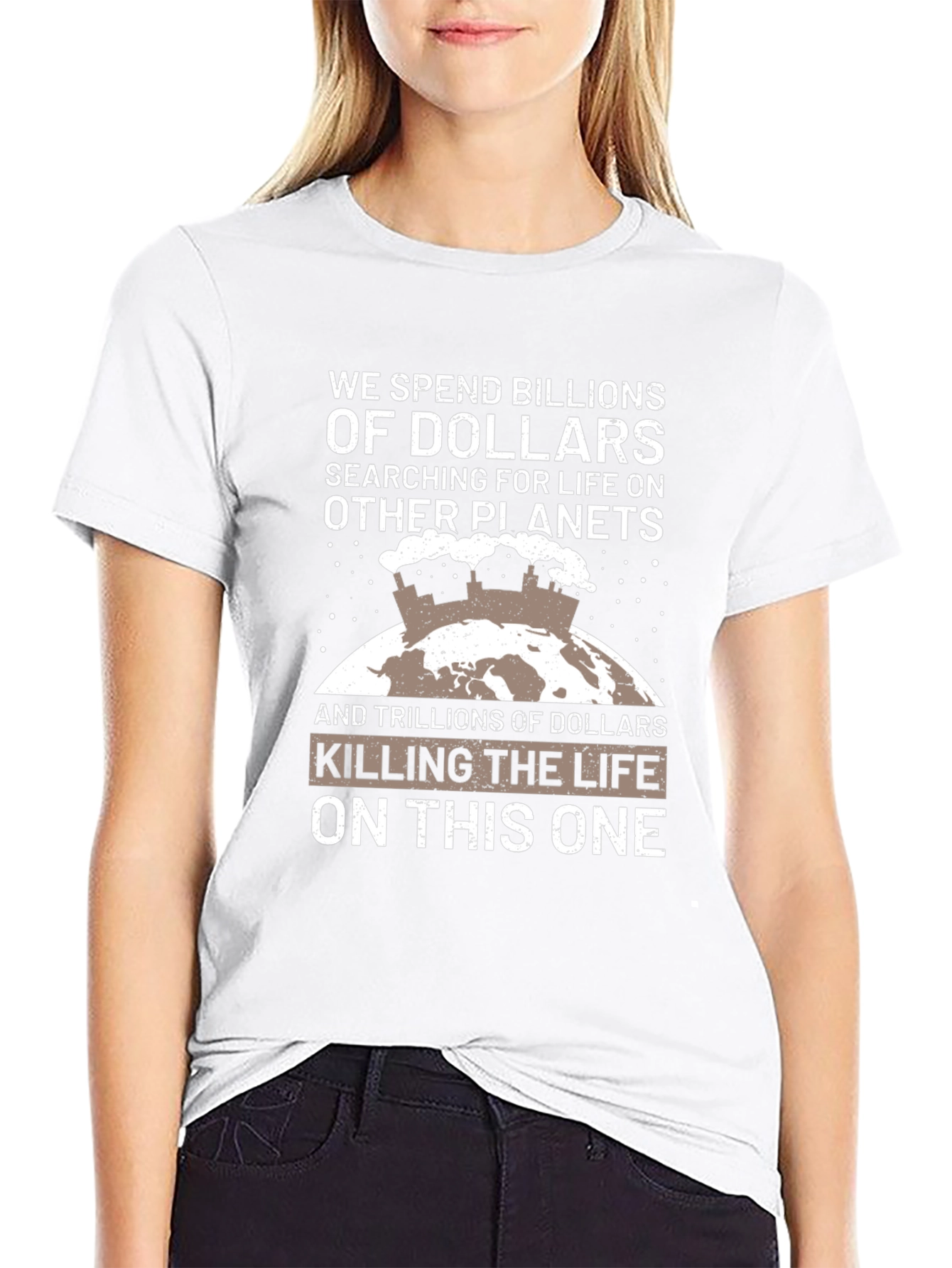 Earth Awareness Graphic T-Shirt
