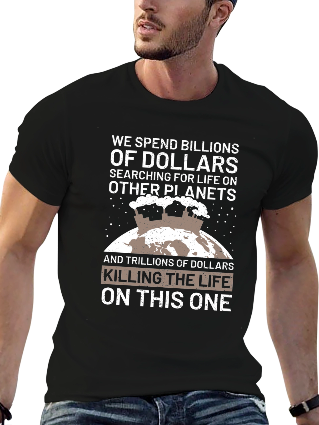 Earth Awareness Graphic T-Shirt
