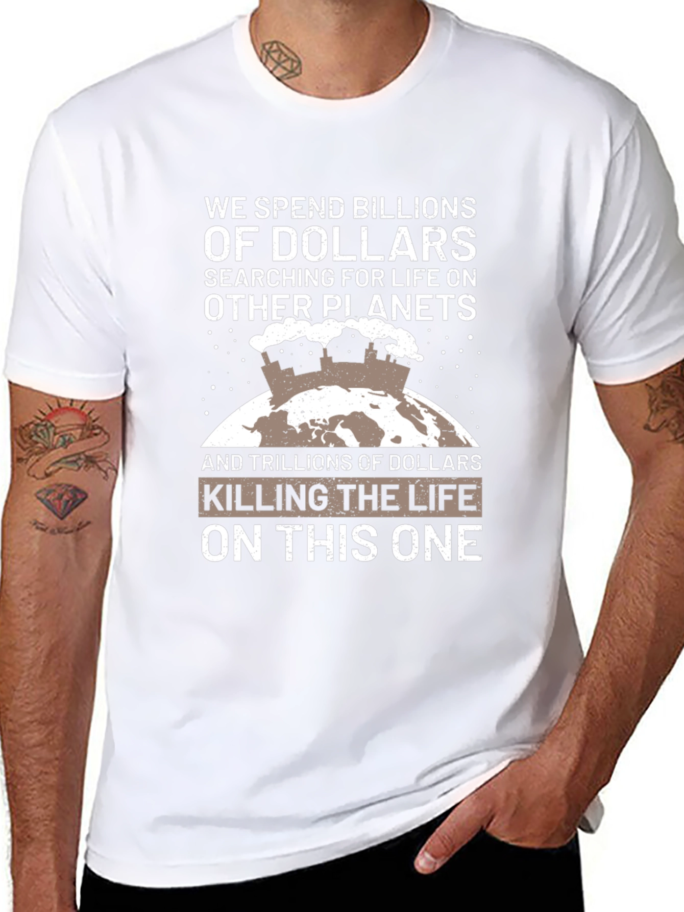 Earth Awareness Graphic T-Shirt