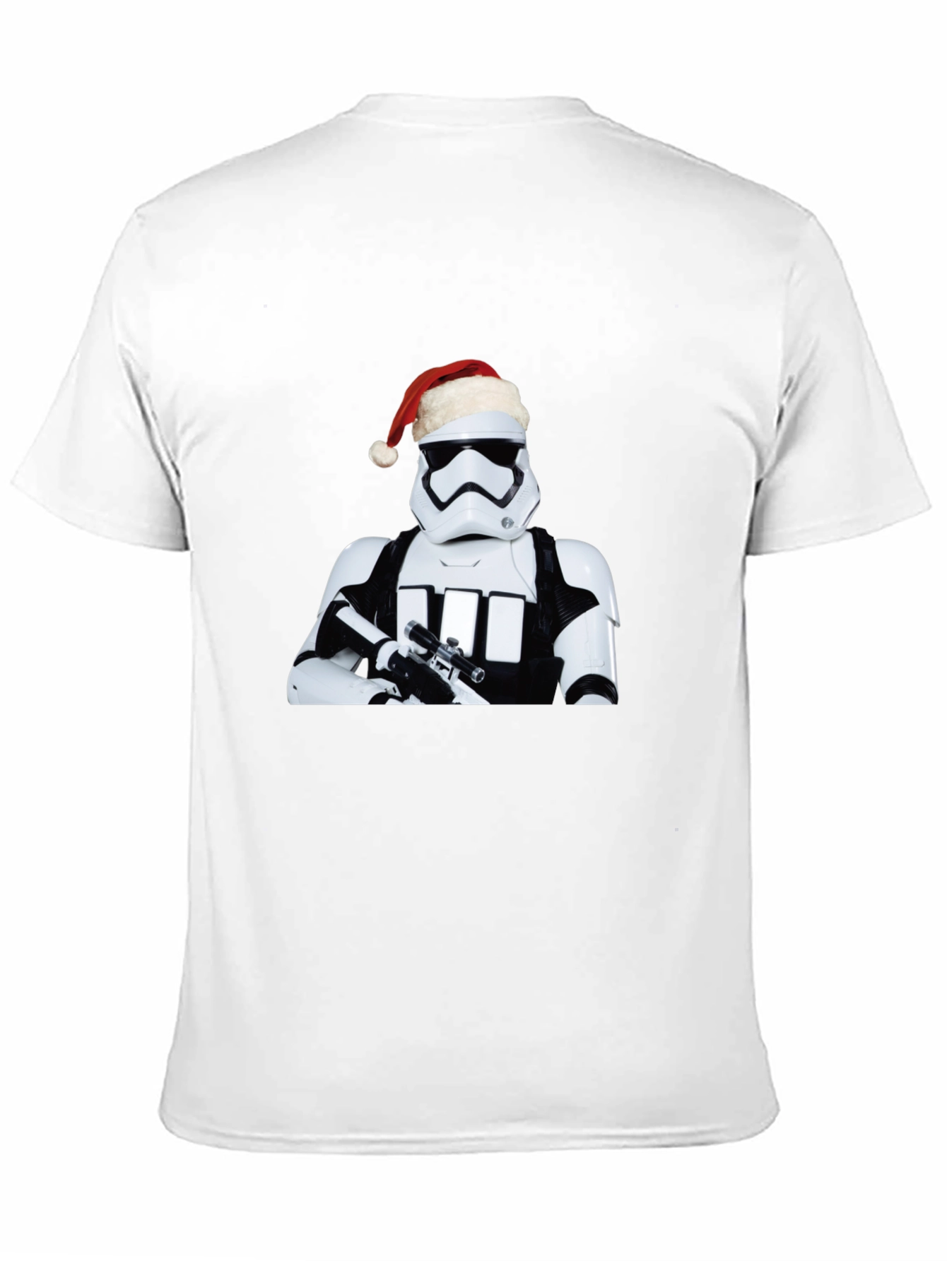 Star Wars Stormtrooper Santa Holiday Black T-Shirt