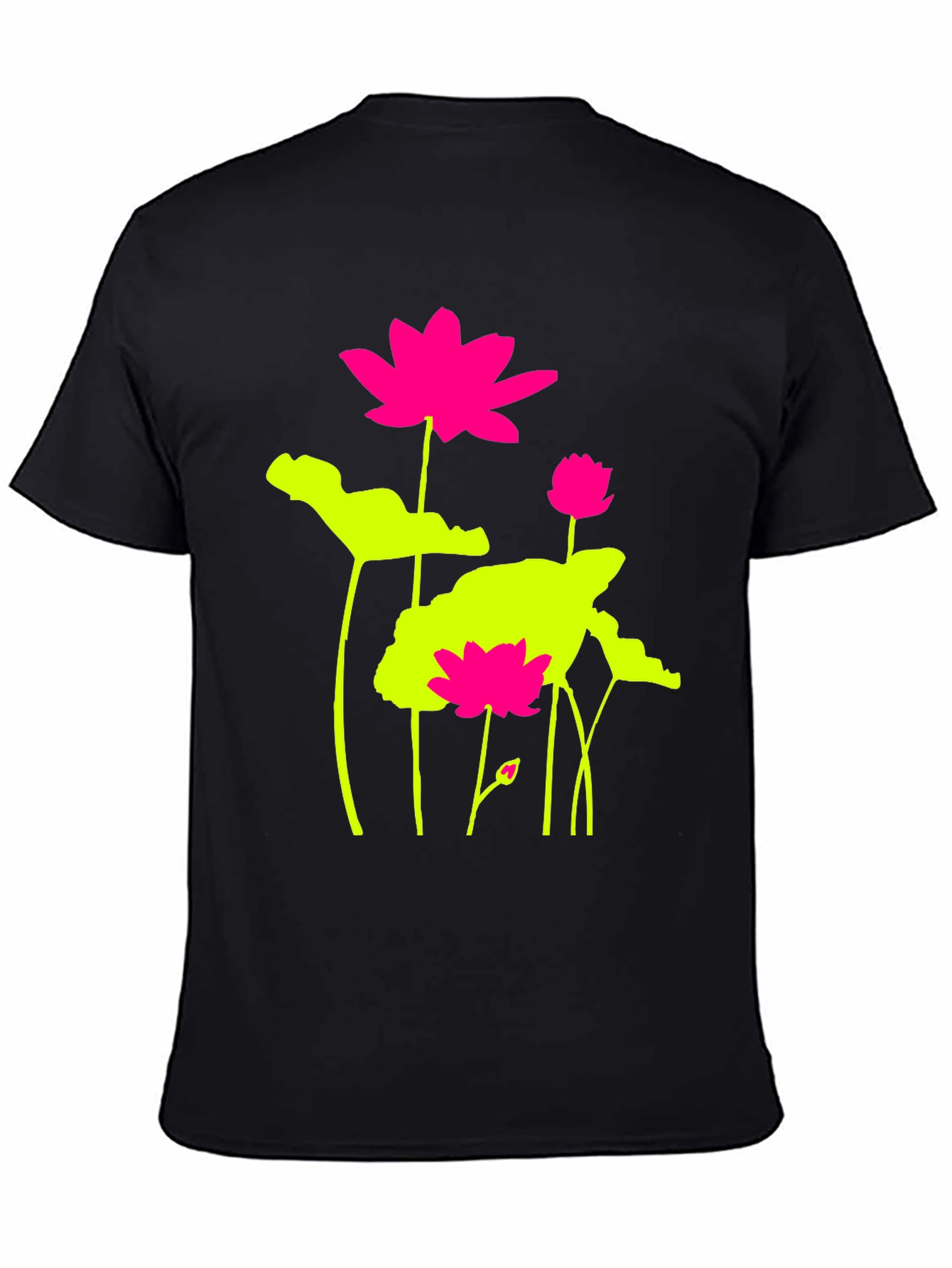 Lotus Flower Graphic Print T-Shirt