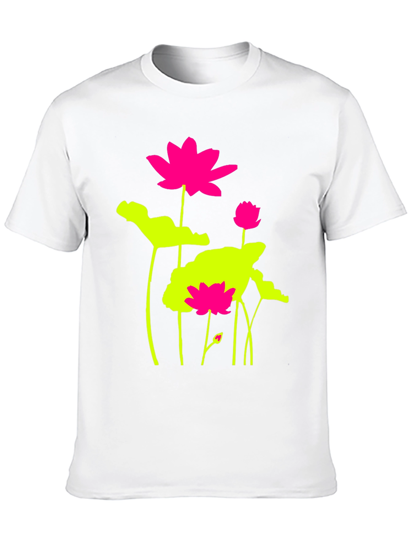 Lotus Flower Graphic Print T-Shirt