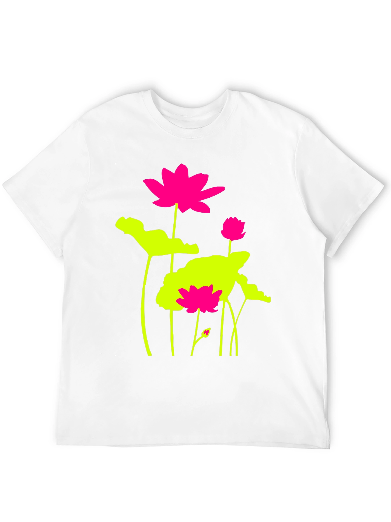 Lotus Flower Graphic Print T-Shirt