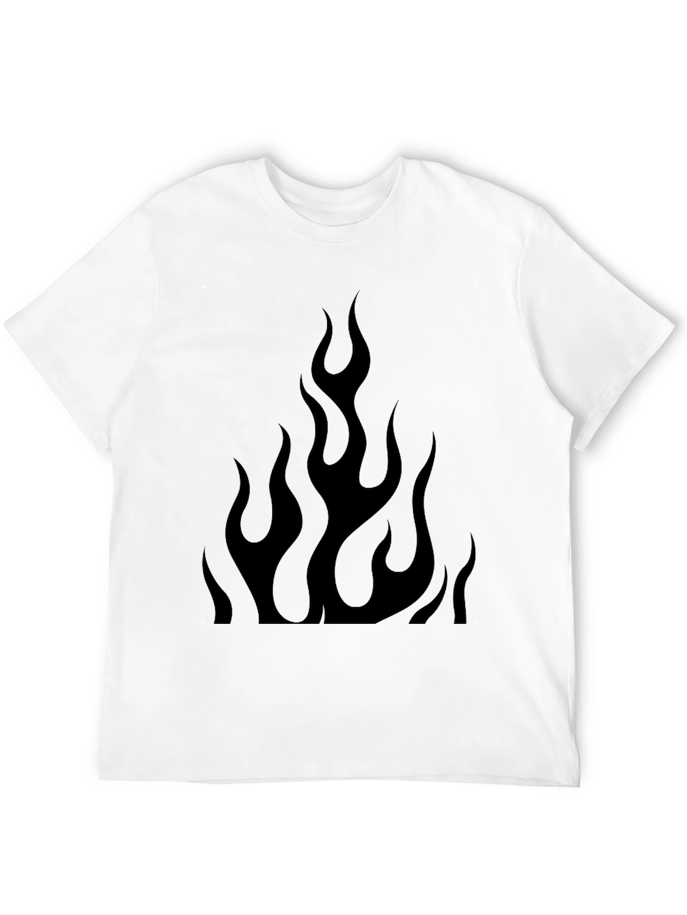Black Flame Graphic Tee - Mens Style