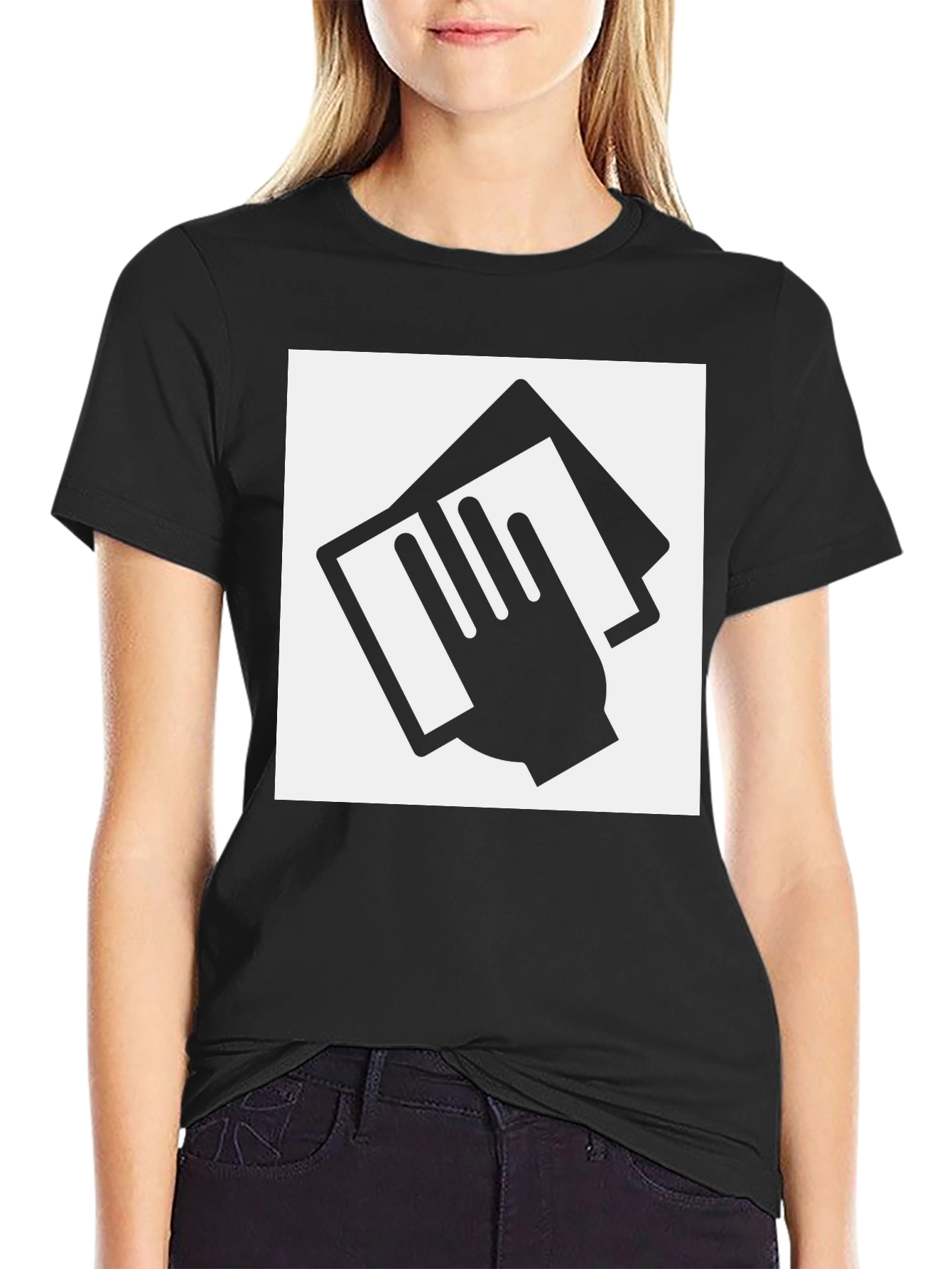 Clean Up T-Shirt: Stylish Hand & Wipe Graphic Tee