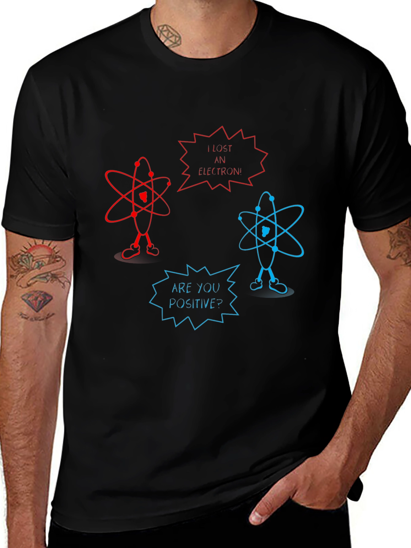 Funny Science Pun T-Shirt - Lost an Electron?