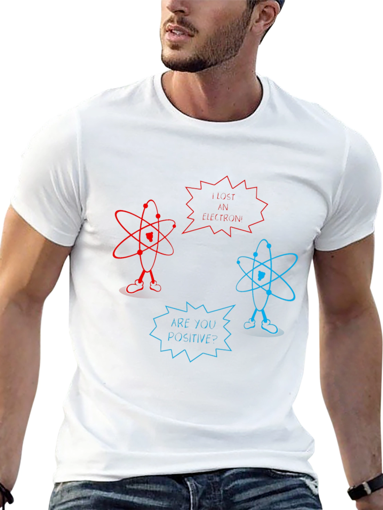 Funny Science Pun T-Shirt - Lost an Electron?