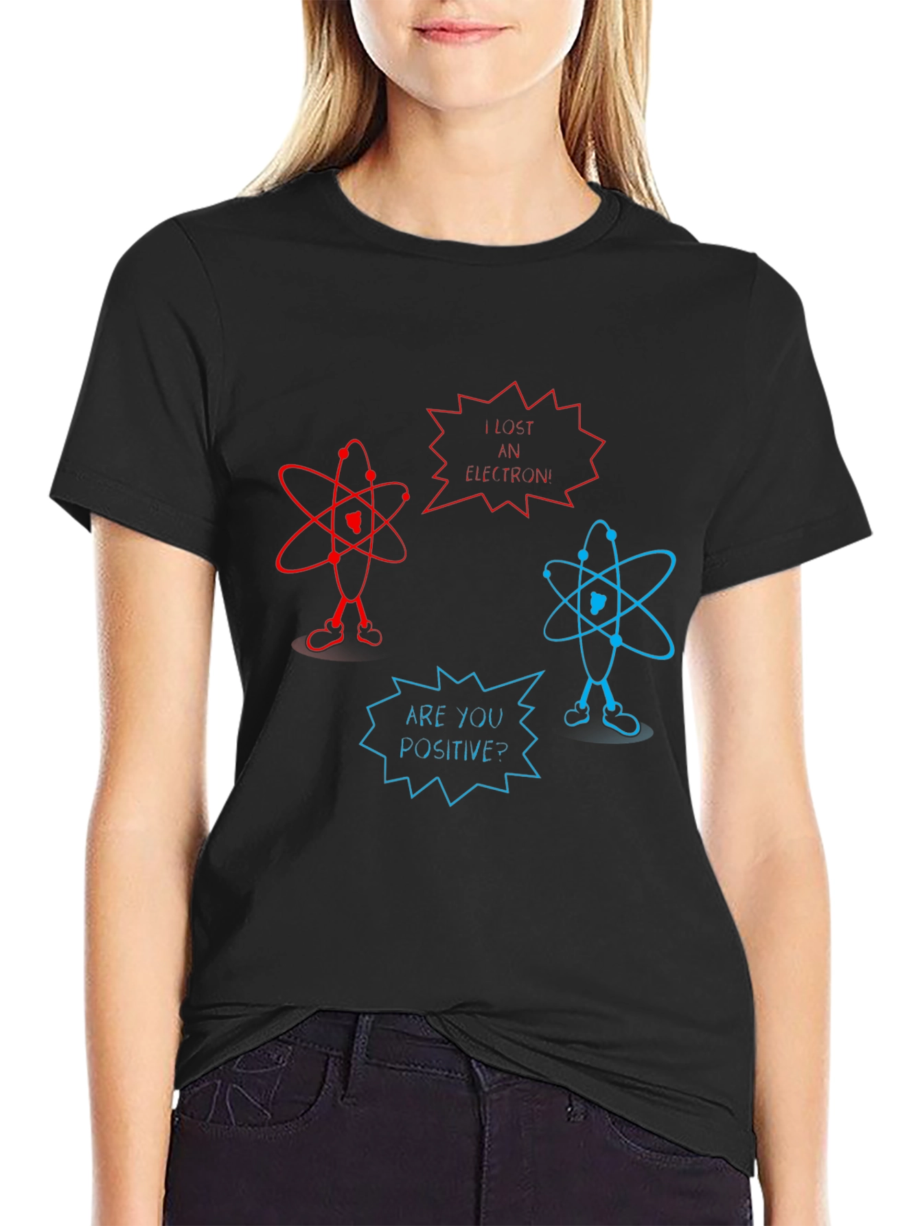 Funny Science Pun T-Shirt - Lost an Electron?
