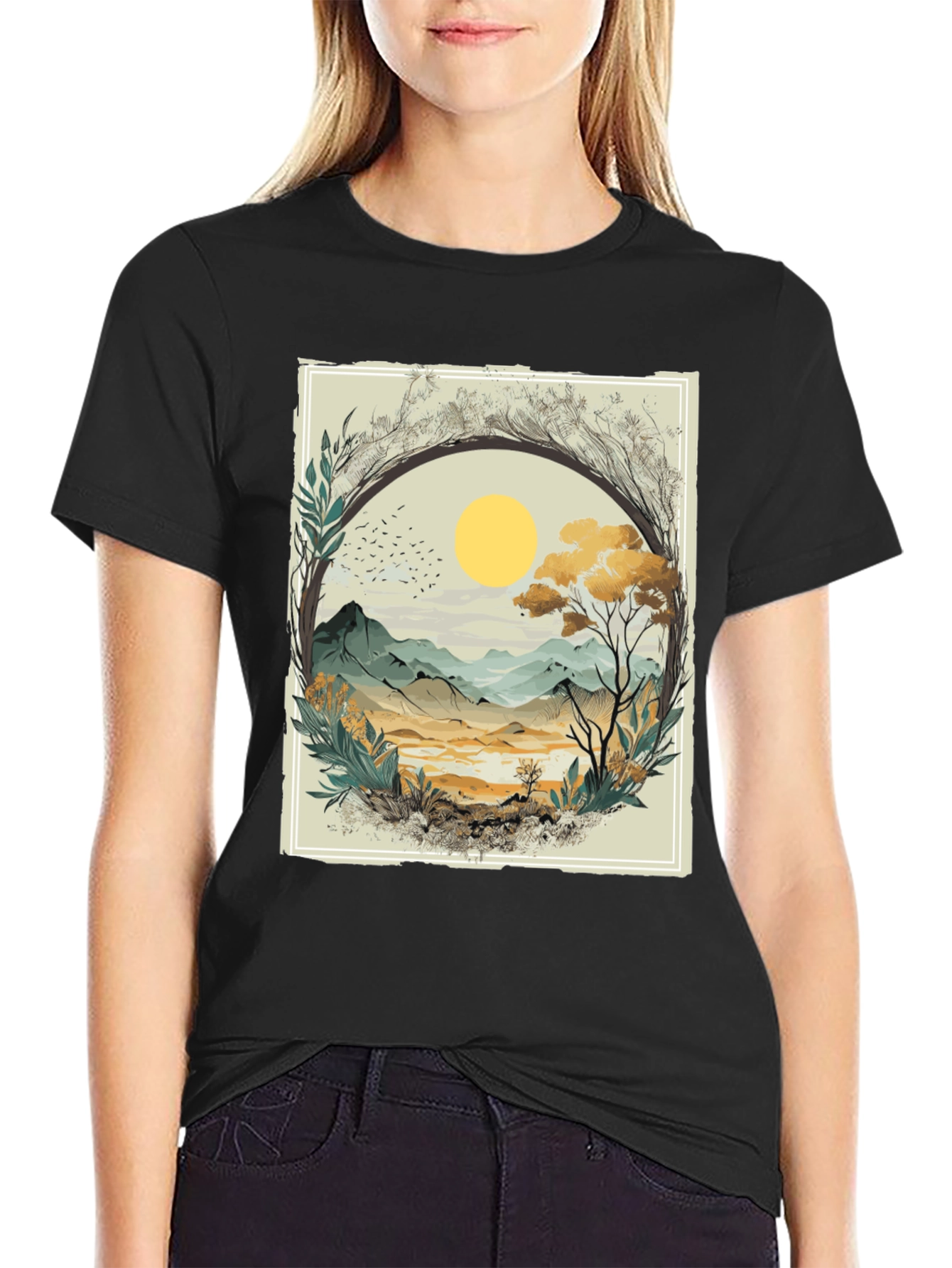Nature Scene Graphic T-Shirt