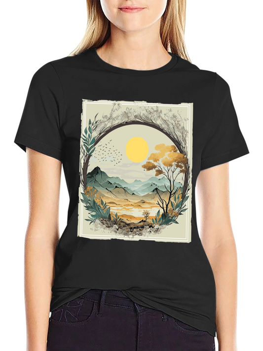 Nature Scene Graphic T-Shirt