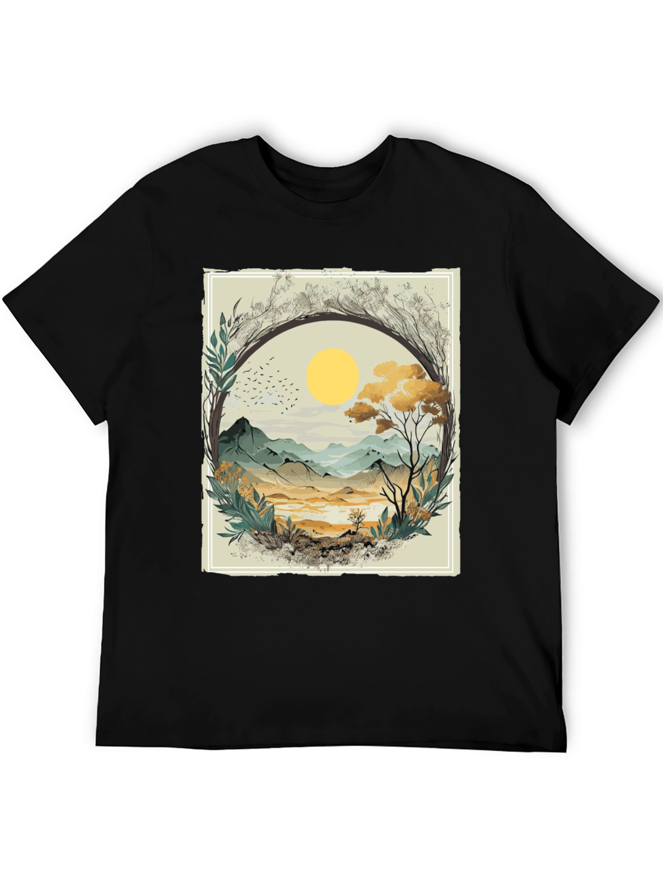Nature Scene Graphic T-Shirt