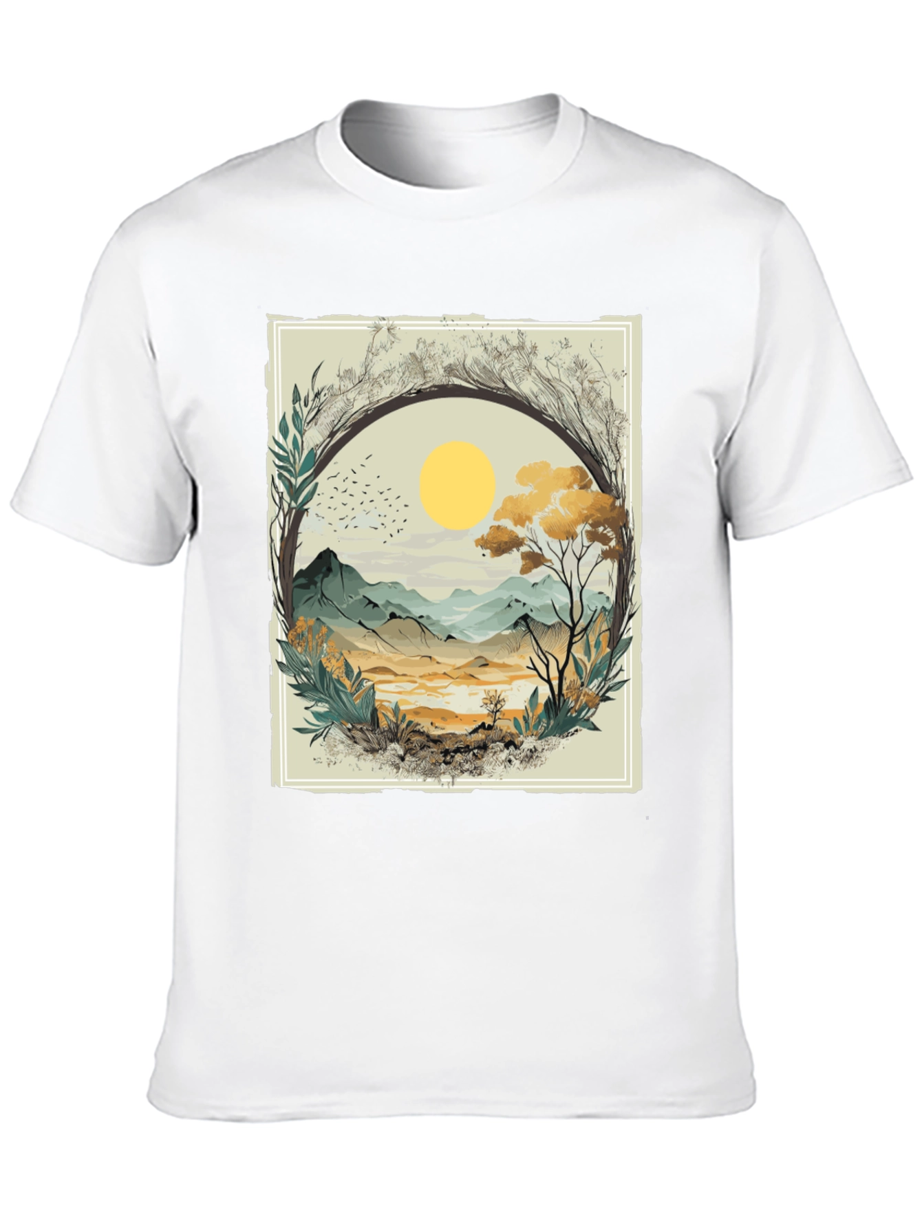 Nature Scene Graphic T-Shirt