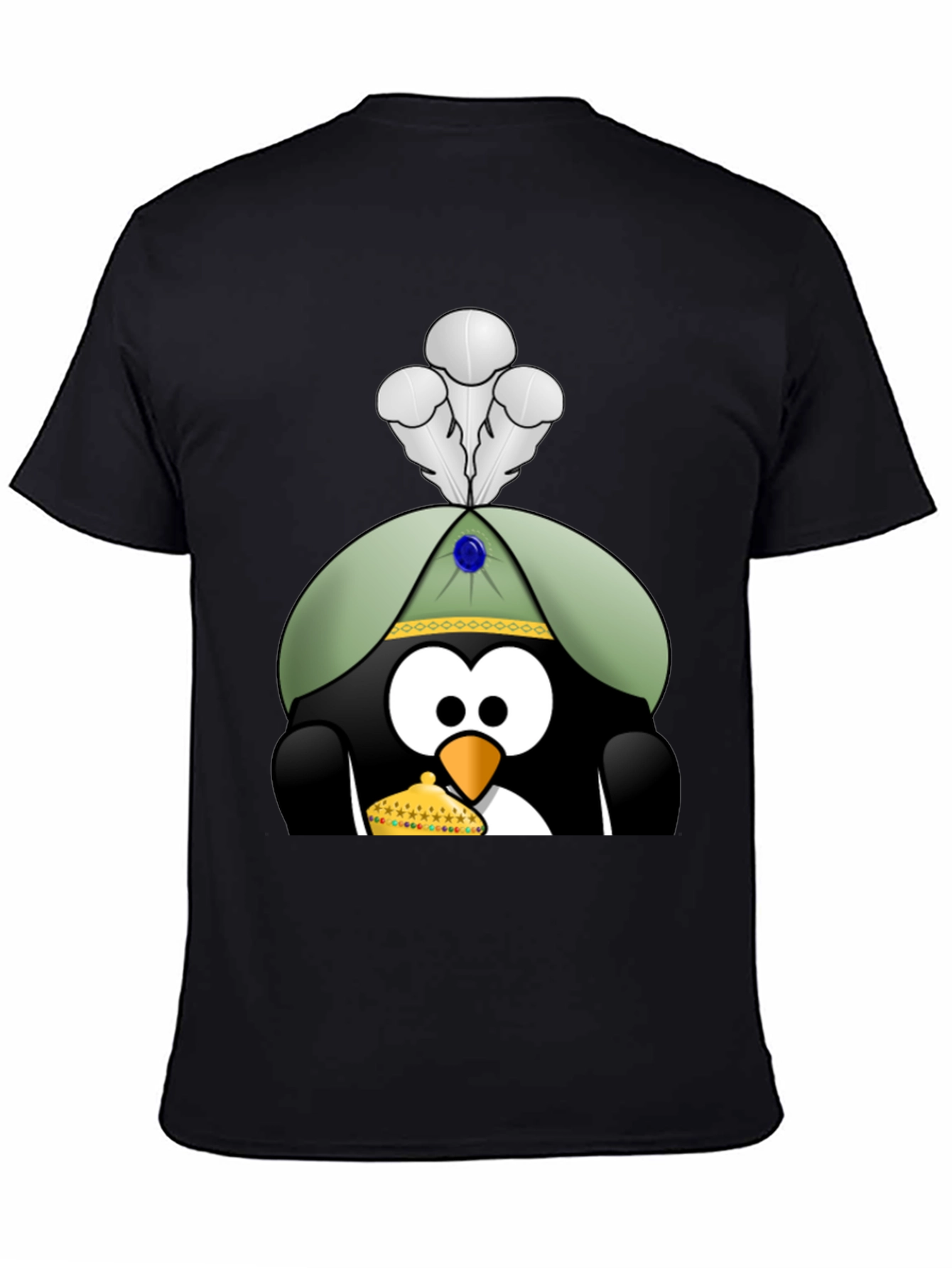 Penguin T-Shirt with Royal Hat & Crown